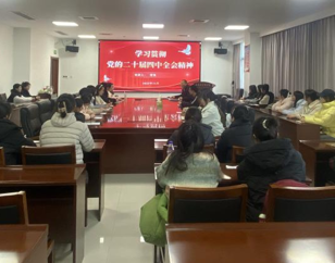 校党委宣传部部长、学院院长董强为本科生党员专题宣讲党的二十届四中全会精神